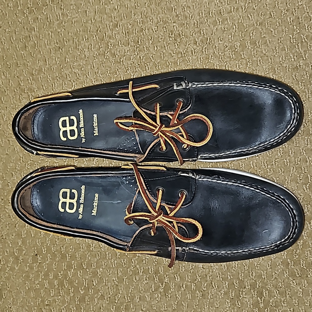 Allen Edmonds Maritime Men's Boat Shoe/Loafers - Blue Leather - Size 13D